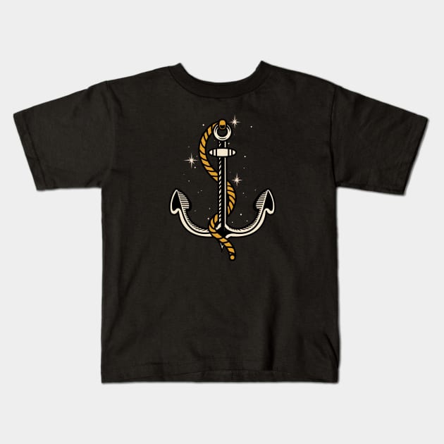 Anchor and Strap Kids T-Shirt by Vinch Design